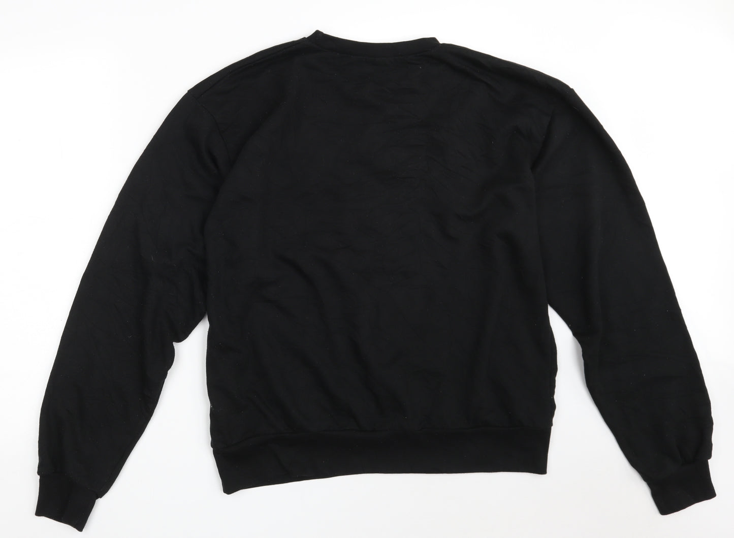 PRETTYLITTLETHING Womens Black  Polyester Pullover Sweatshirt Size S   - KANI SPORT