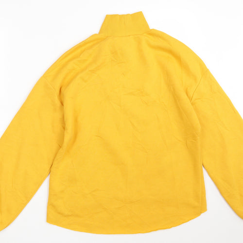 Zara Womens Yellow  Polyester Pullover Sweatshirt Size S   - Never Ending