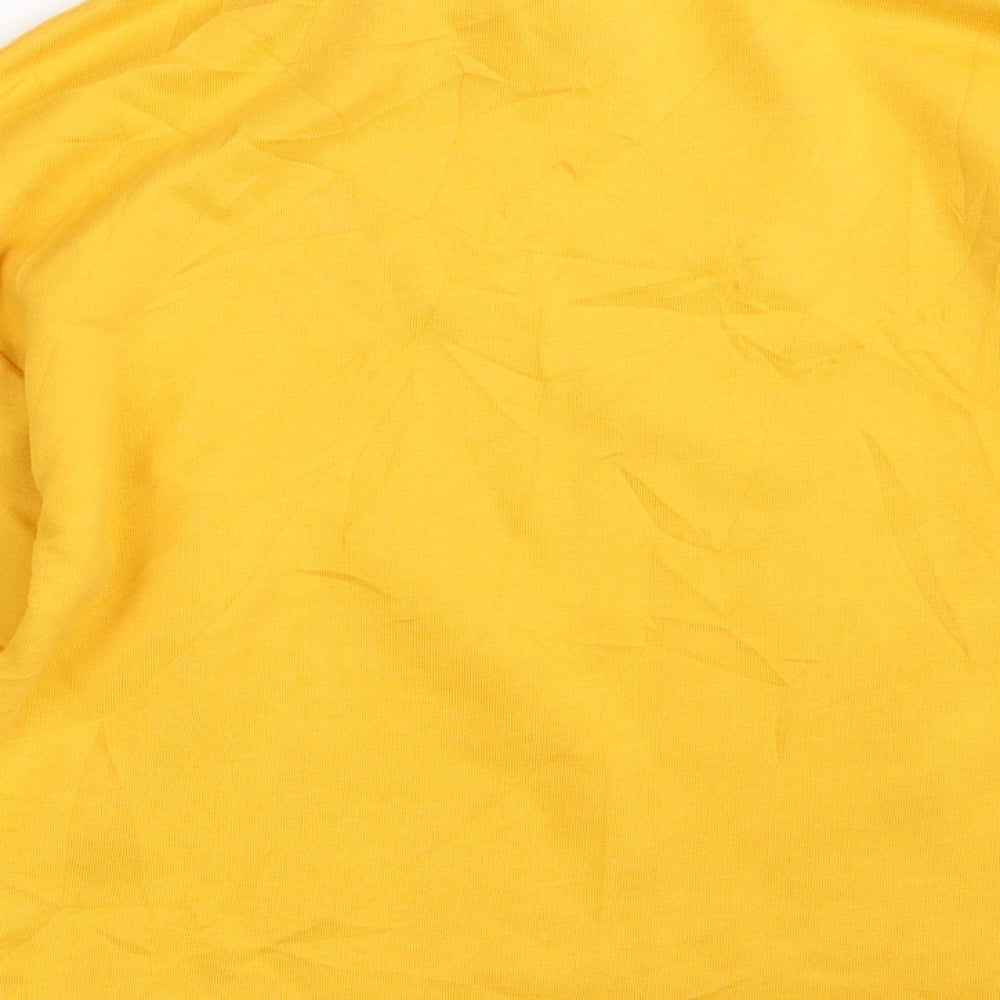 Zara Womens Yellow  Polyester Pullover Sweatshirt Size S   - Never Ending