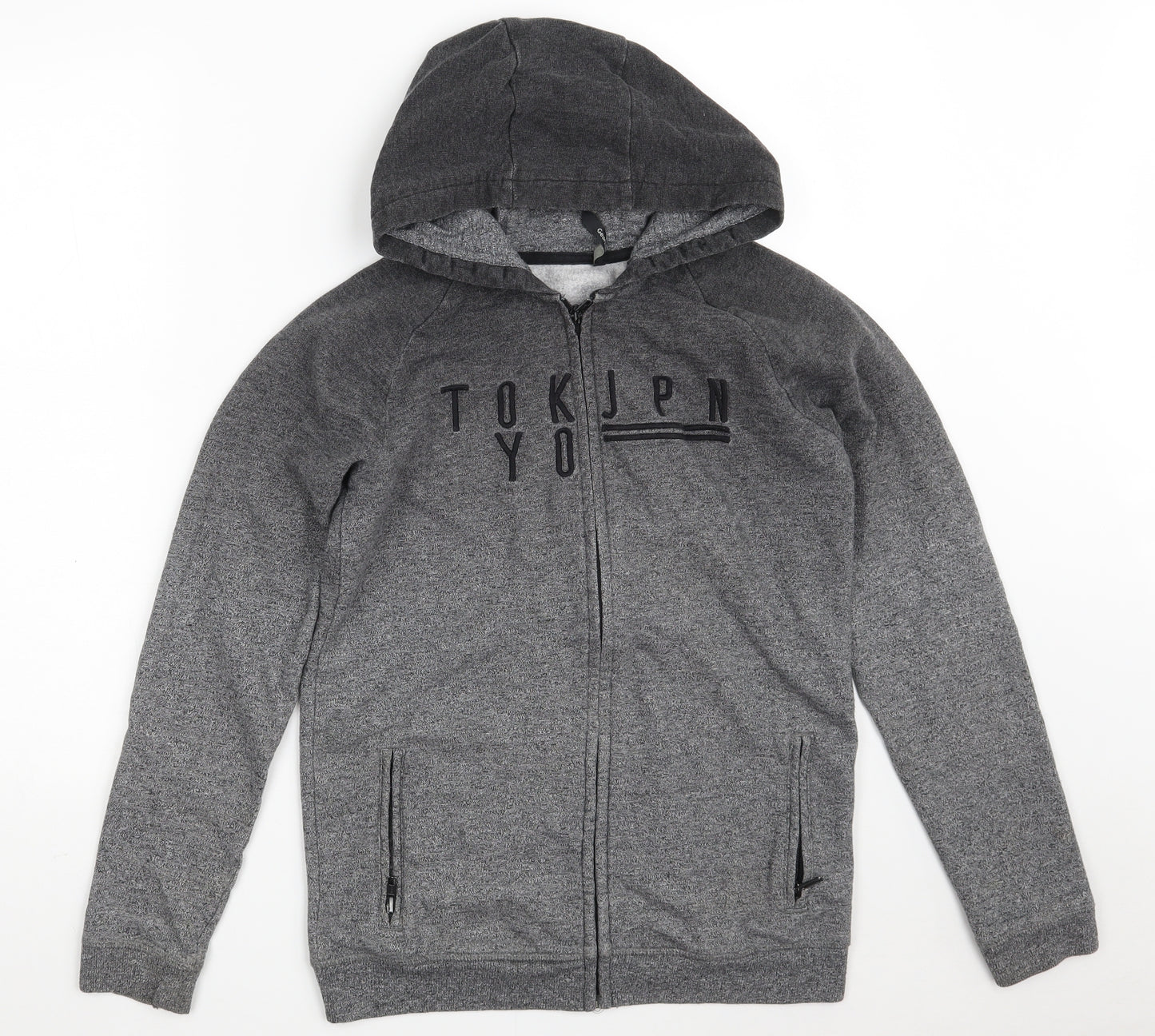 George Boys Grey   Jacket  Size 13-14 Years  Zip - TOKYO JPN