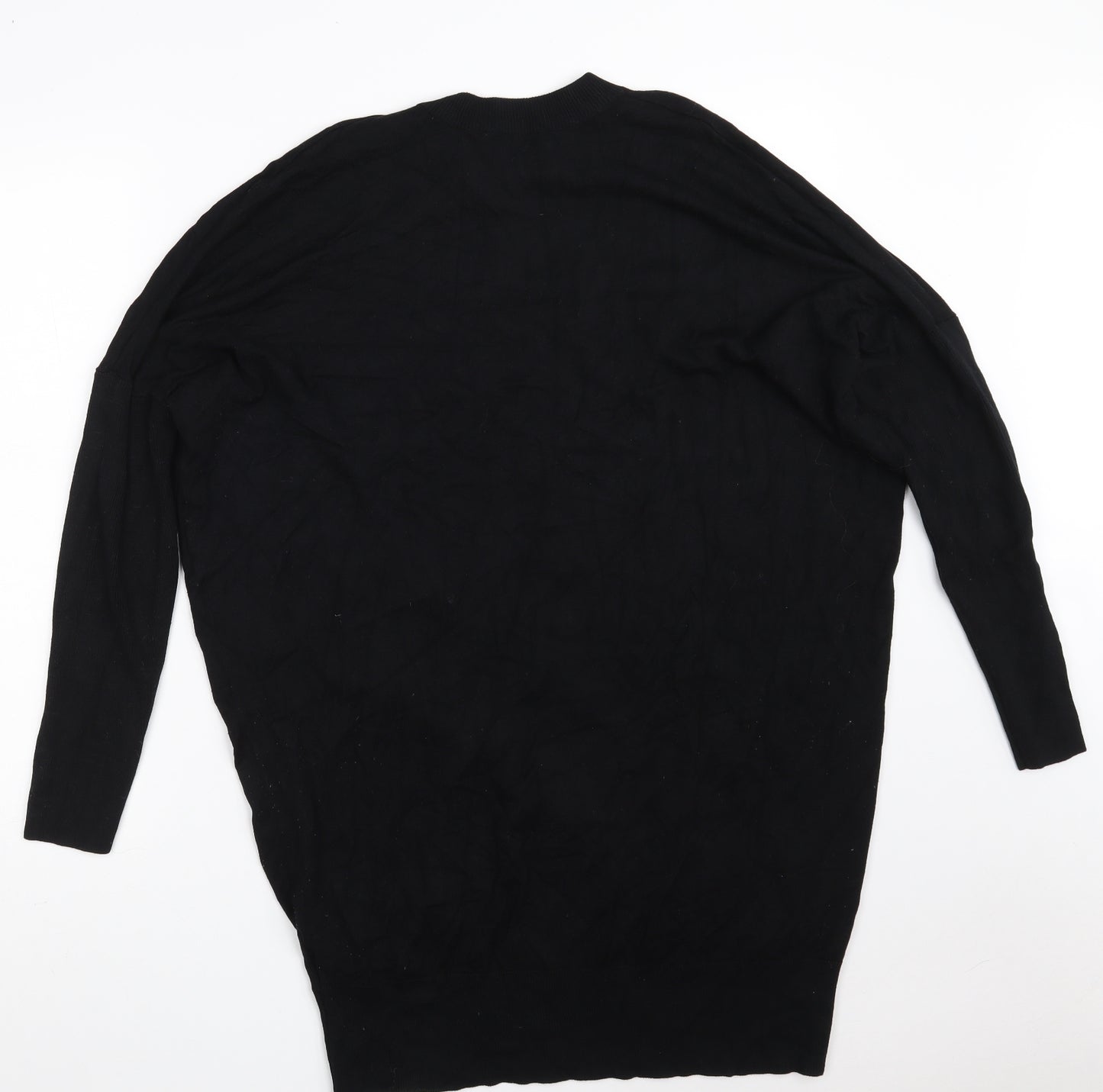 Debenhams Womens Black Round Neck  Viscose Pullover Jumper Size 18