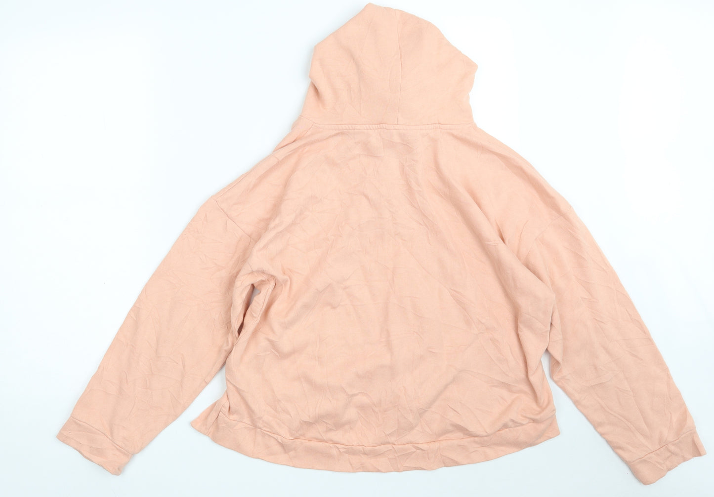 Jack Wills Womens Pink  Cotton Pullover Hoodie Size 12  Zip