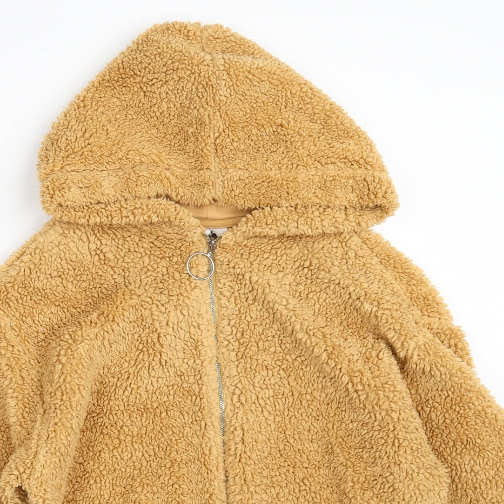 Topshop Womens Brown   Jacket  Size 6  Zip
