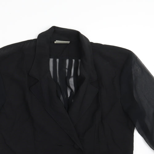 STYLE INCORPORATED Womens Black   Jacket  Size 14  Button