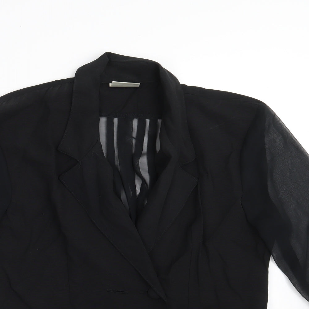 STYLE INCORPORATED Womens Black   Jacket  Size 14  Button