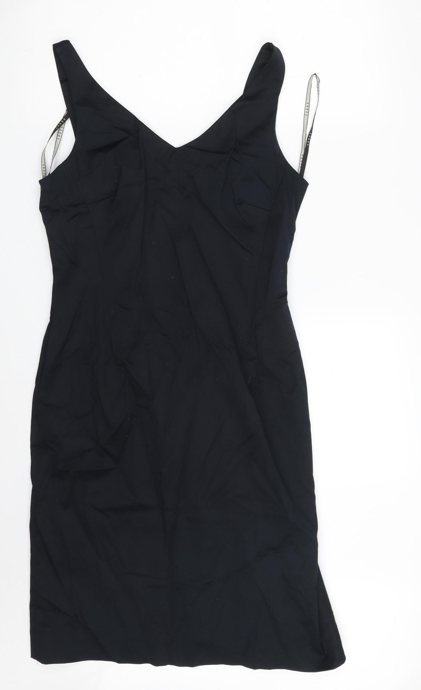 Coast Womens Blue  Cotton A-Line  Size 14  V-Neck Zip