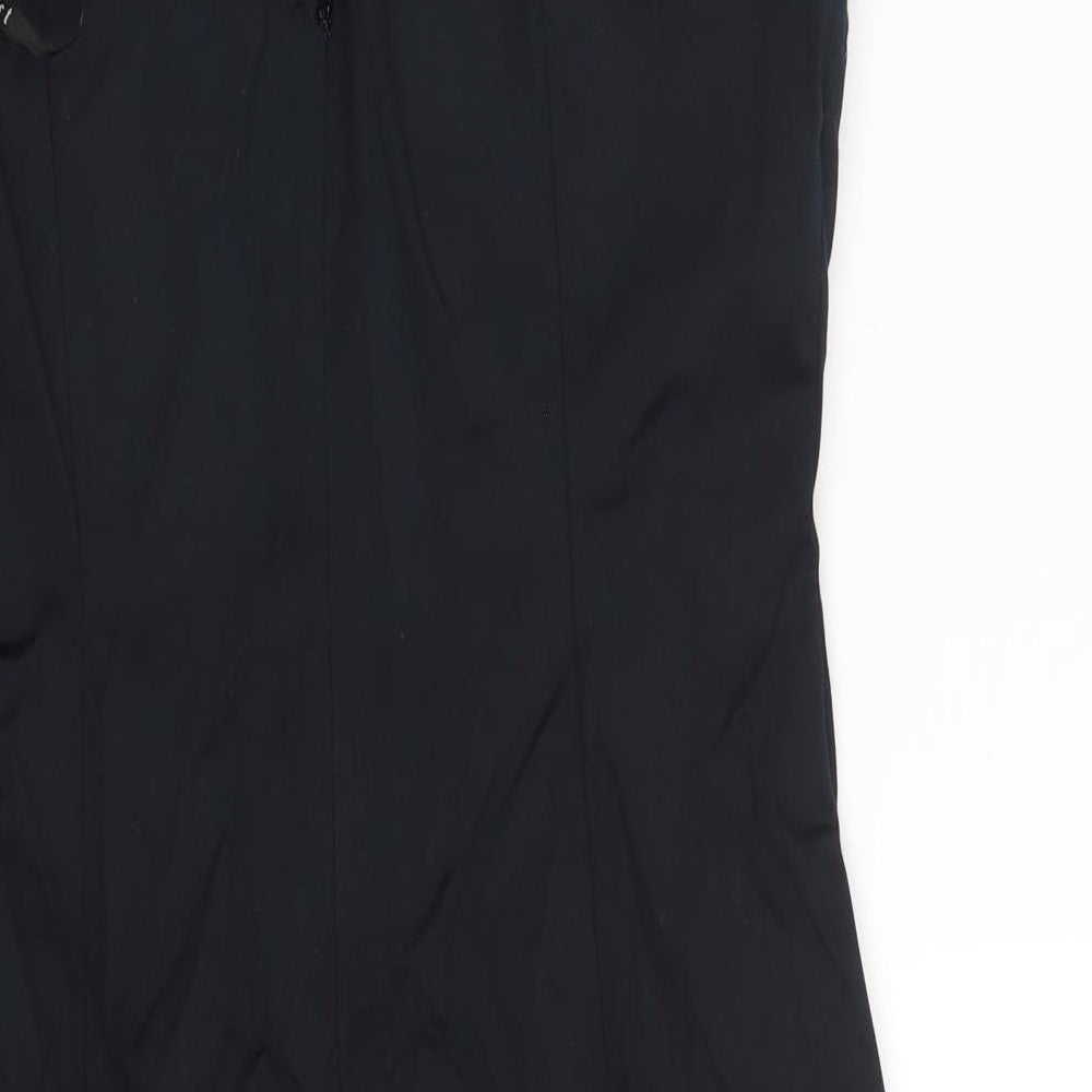 Coast Womens Blue  Cotton A-Line  Size 14  V-Neck Zip