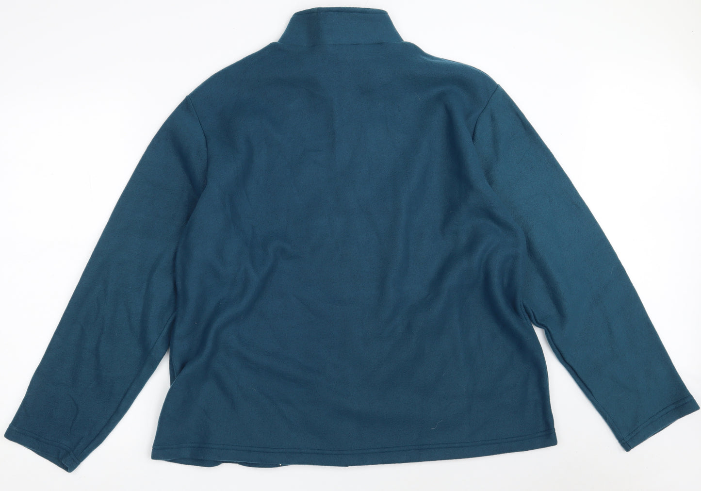 Laure de Seine Womens Blue   Jacket  Size 20  Zip - Size 20-22