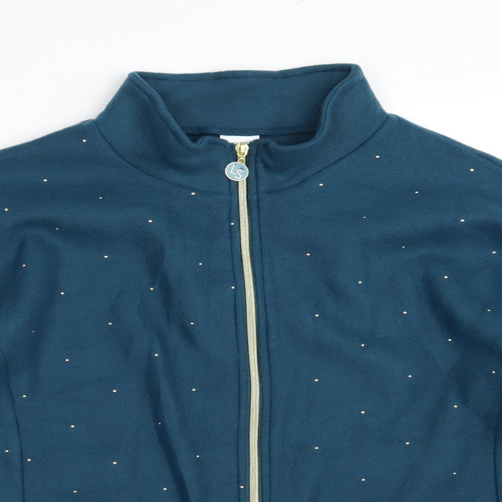 Laure de Seine Womens Blue   Jacket  Size 20  Zip - Size 20-22