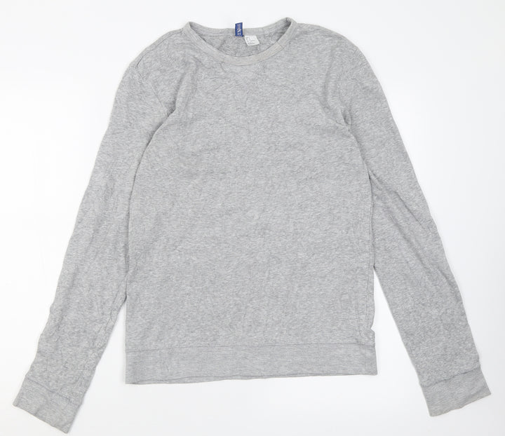 H&M Womens Grey Coir Pullover Sweatshirt Size S Pullover