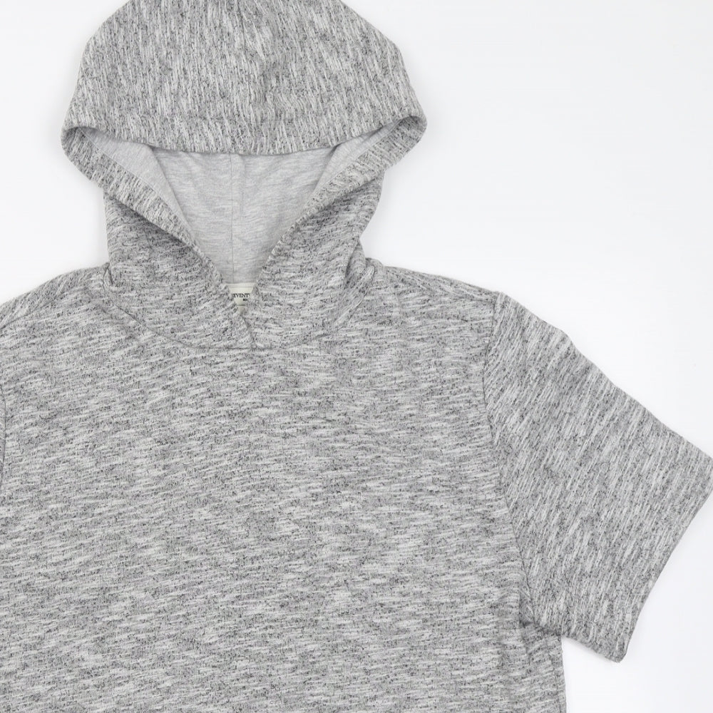 Reiss Womens Grey  Cotton Pullover Hoodie Size M  Pullover