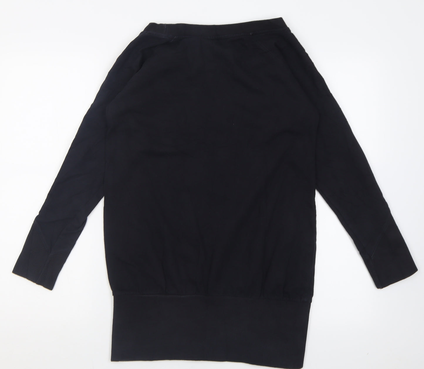 silver dagger Womens Black  Cotton Tunic Sweatshirt Size 8  Pullover