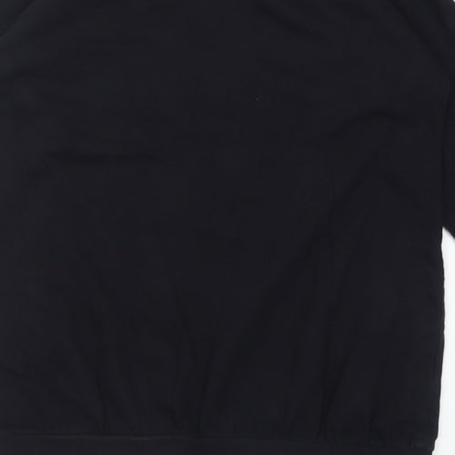 silver dagger Womens Black  Cotton Tunic Sweatshirt Size 8  Pullover