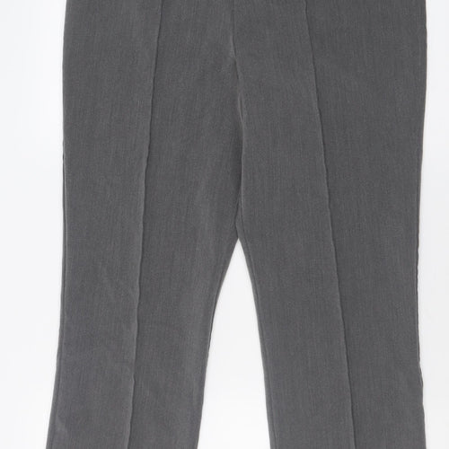 bonmar ch Womens Grey  Polyester Trousers  Size 12 L27 in Regular