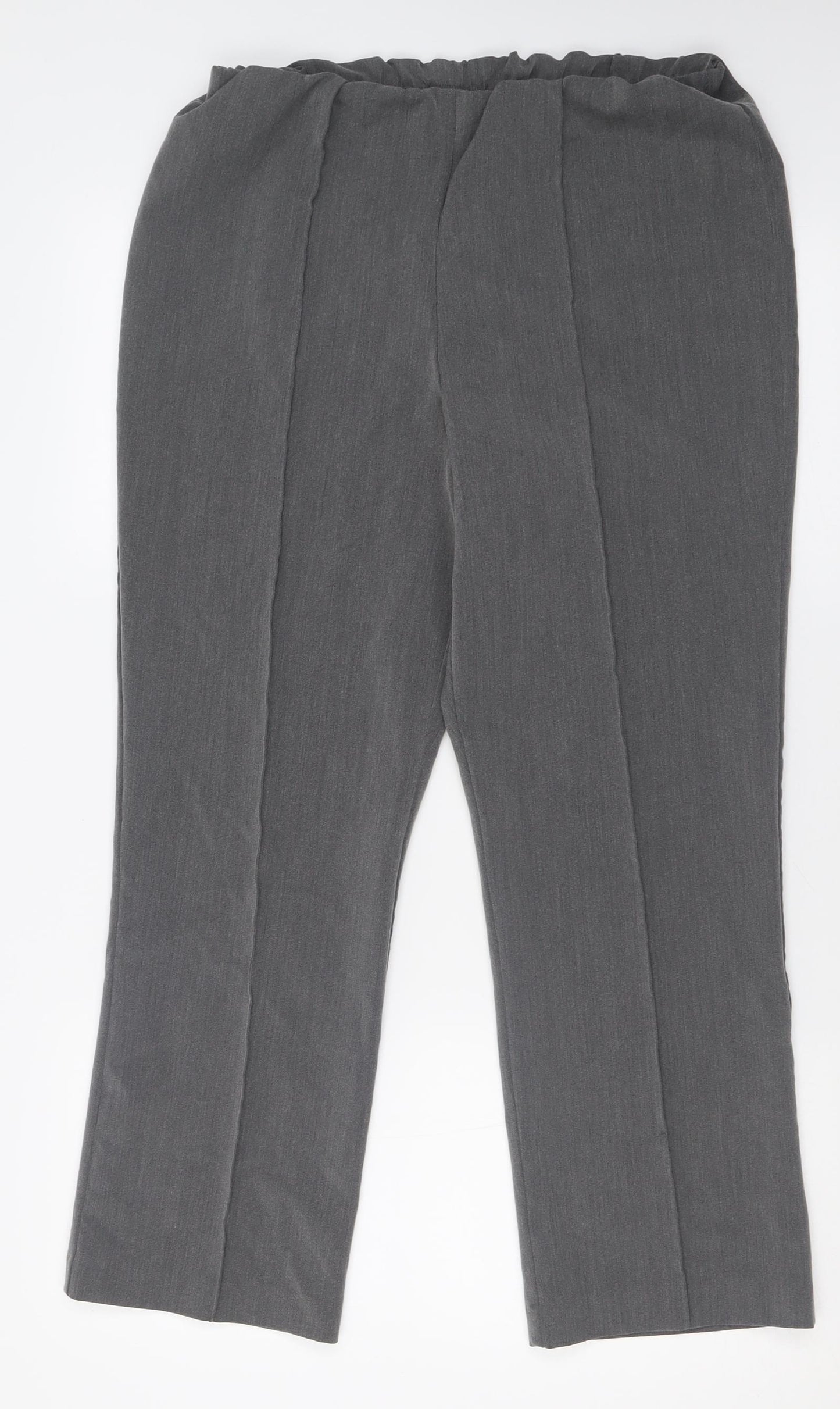 bonmar ch Womens Grey  Polyester Trousers  Size 12 L27 in Regular