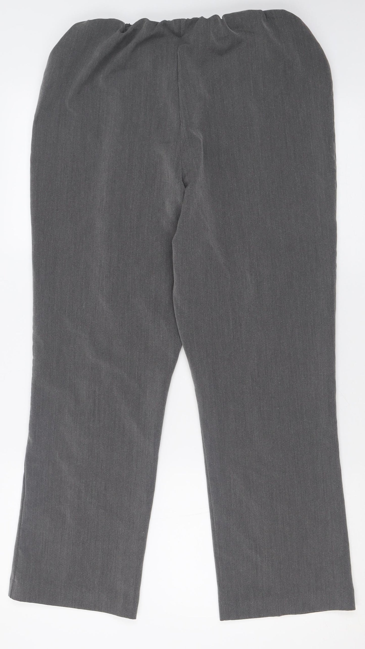 bonmar ch Womens Grey  Polyester Trousers  Size 12 L27 in Regular
