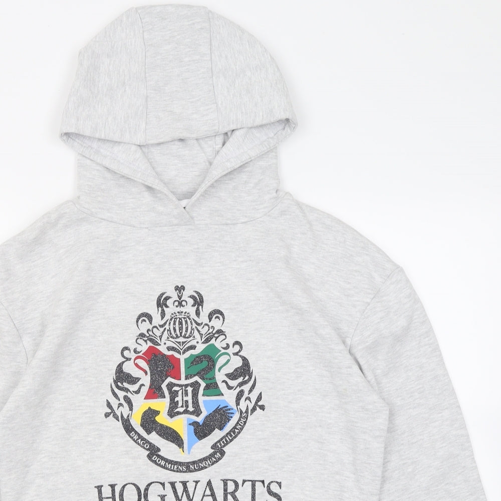 Peacocks Girls Grey  Cotton Pullover Hoodie Size 13-14 Years  Pullover - Harry Potter