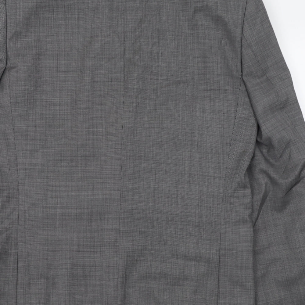 NEXT Mens Grey  Wool Jacket Suit Jacket Size 38