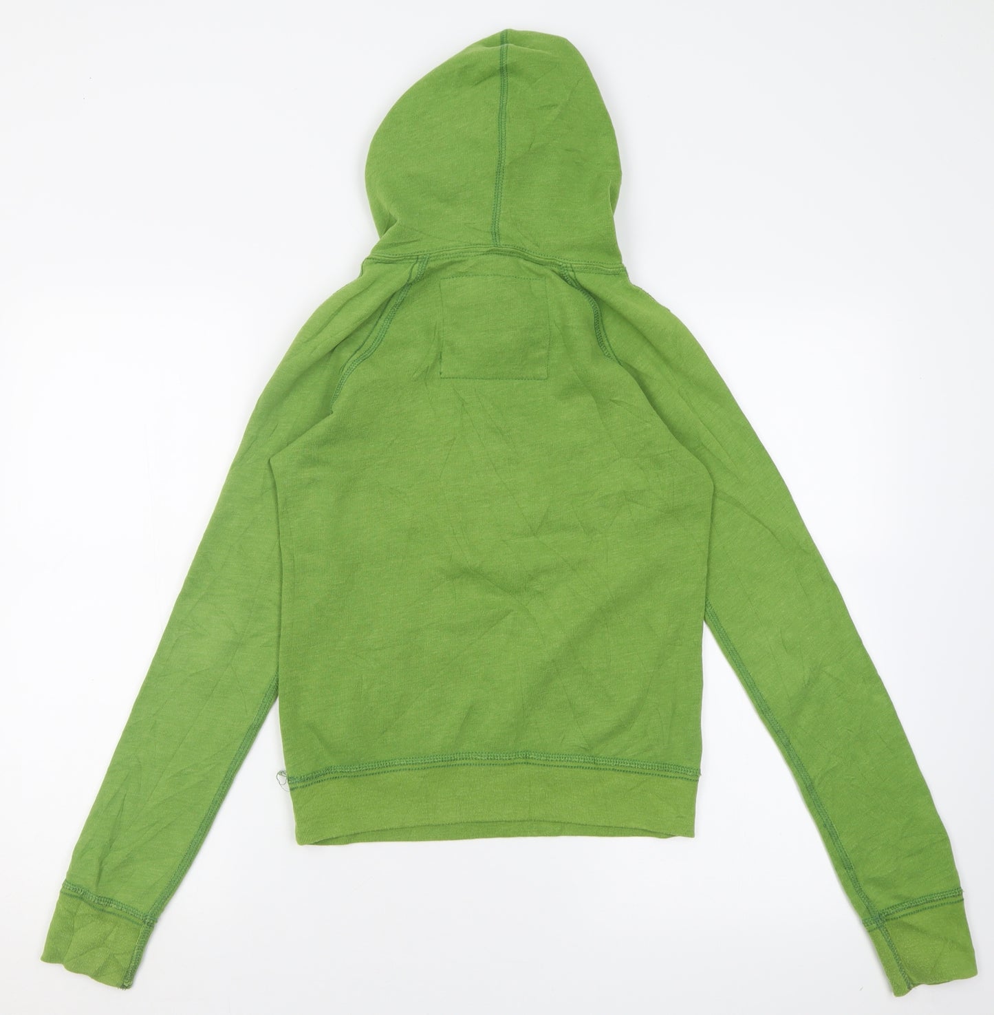 Abercrombie & Fitch Womens Green  Cotton Pullover Hoodie Size XS  Pullover