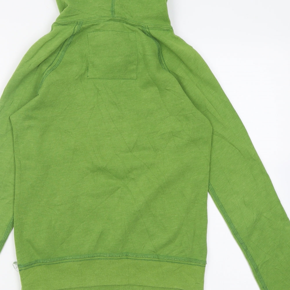 Abercrombie & Fitch Womens Green  Cotton Pullover Hoodie Size XS  Pullover