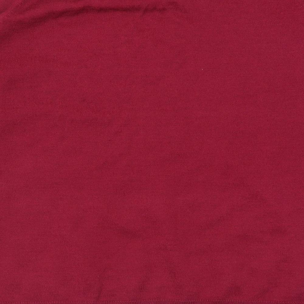 Bar Harbour Mens Purple V-Neck  Wool Pullover Jumper Size 4XL