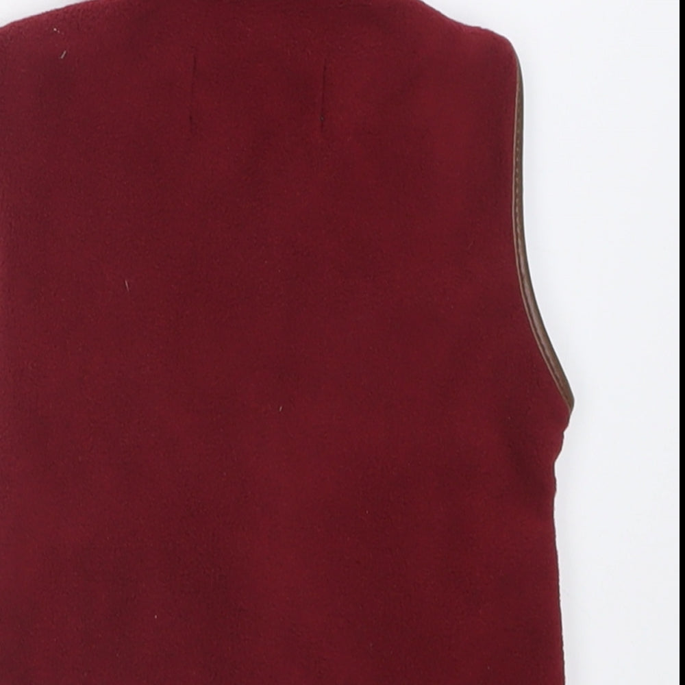 royal acropole Boys Red   Gilet Jacket Size 6-9 Months   Zip