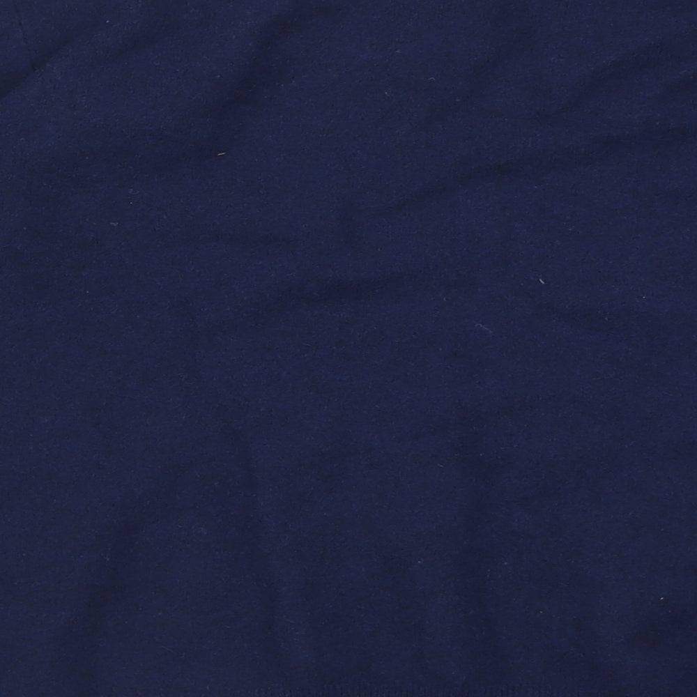 Jaegar Mens Blue V-Neck  Wool Pullover Jumper Size L