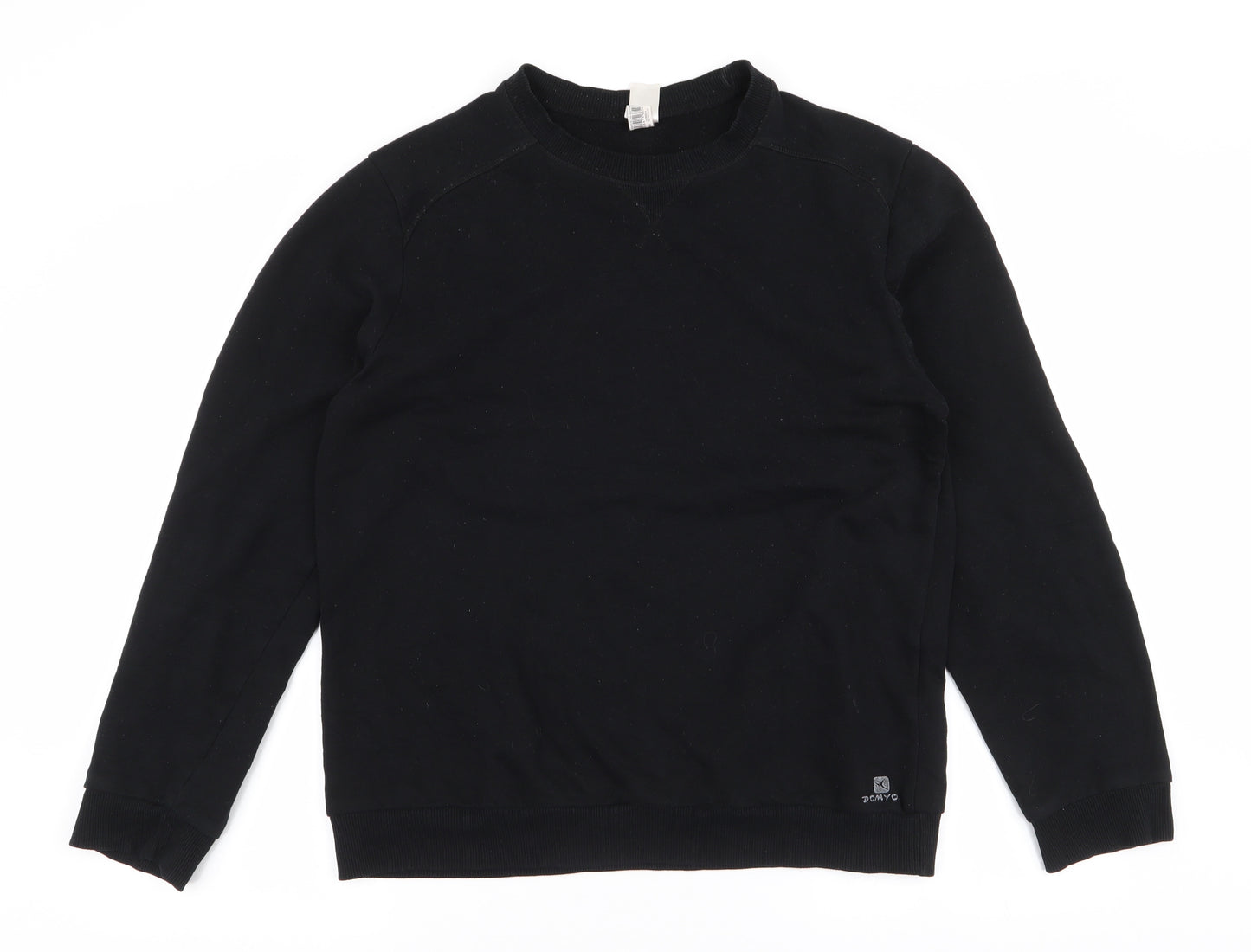 Oxylane Mens Black  Polyester Pullover Sweatshirt Size L