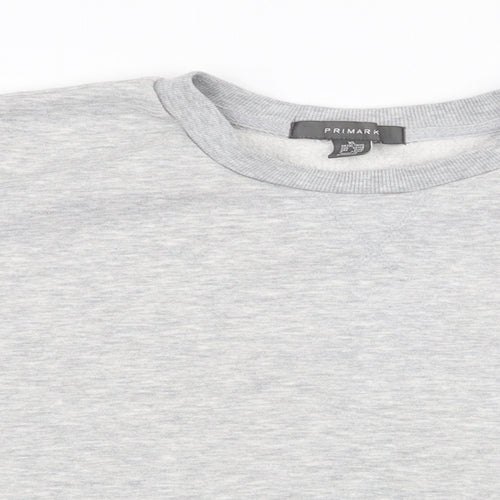 Primark Womens Grey  Polyester Pullover Sweatshirt Size XL  Pullover - Cropped