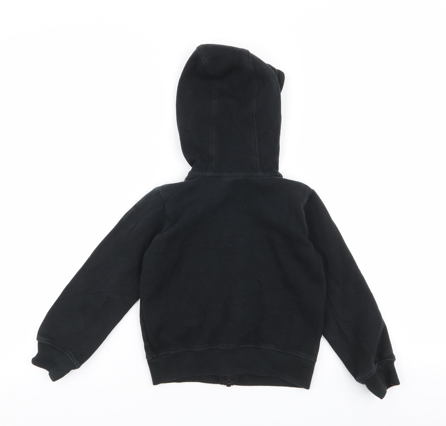 Nike Boys Black  Cotton Full Zip Hoodie Size 4-5 Years  Zip