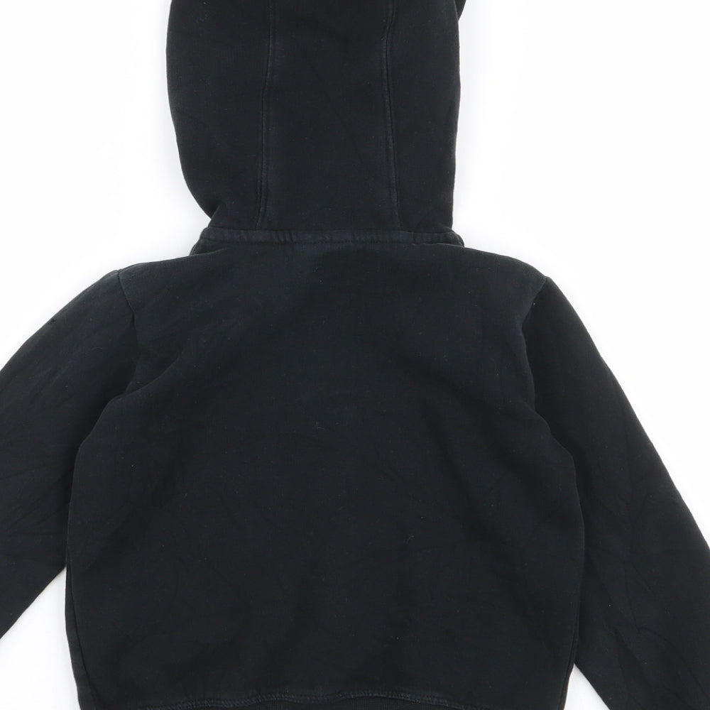 Nike Boys Black  Cotton Full Zip Hoodie Size 4-5 Years  Zip