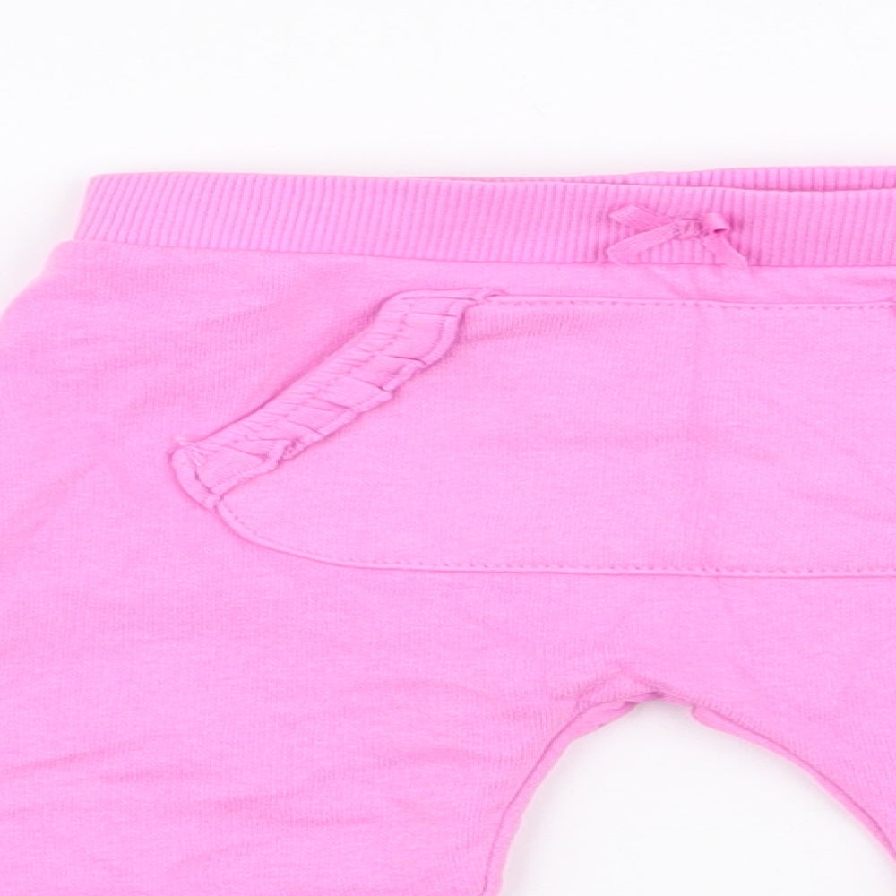 George Girls Multicoloured  Cotton Trousers Set Outfit/Set Size 6-9 Months  Pullover