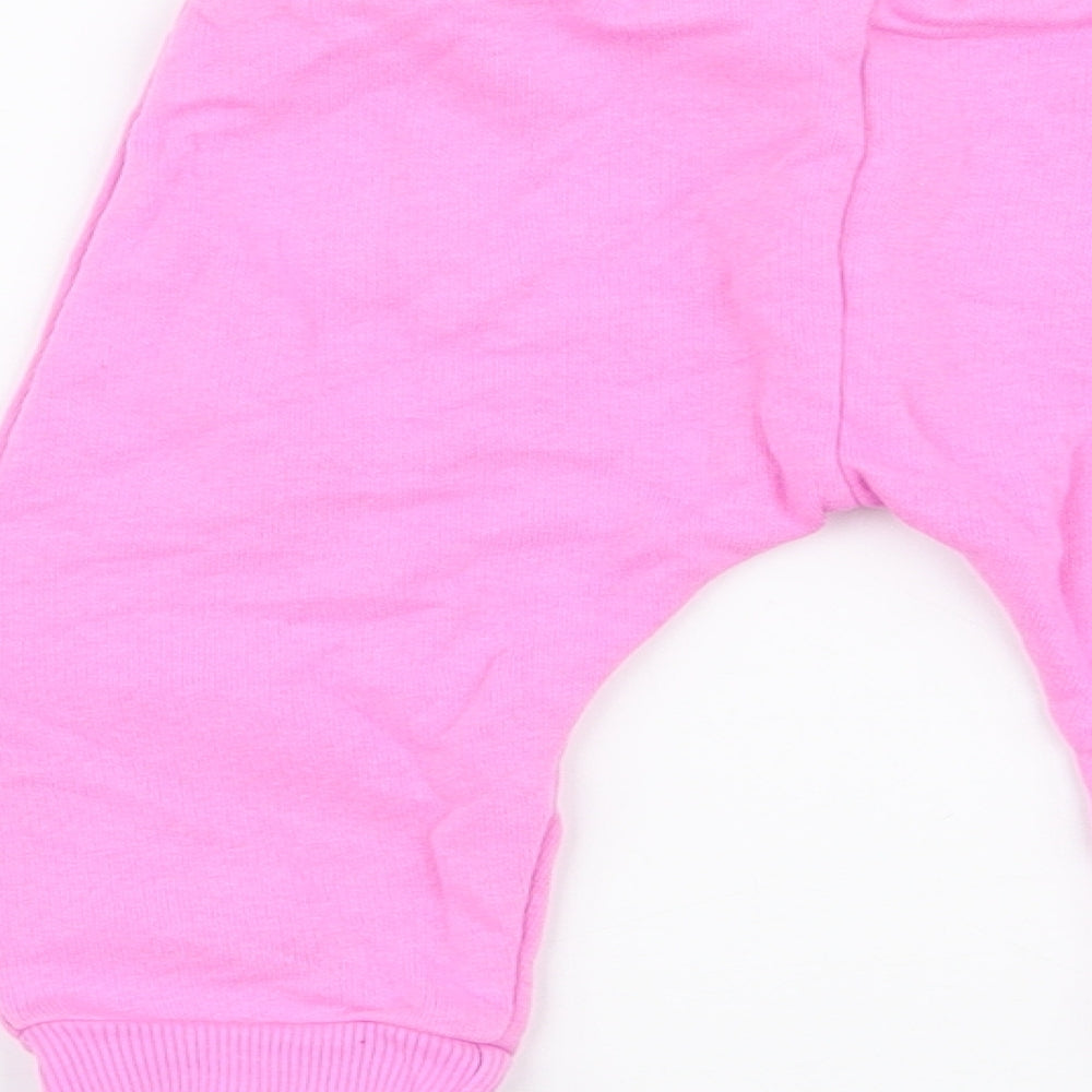 George Girls Multicoloured  Cotton Trousers Set Outfit/Set Size 6-9 Months  Pullover