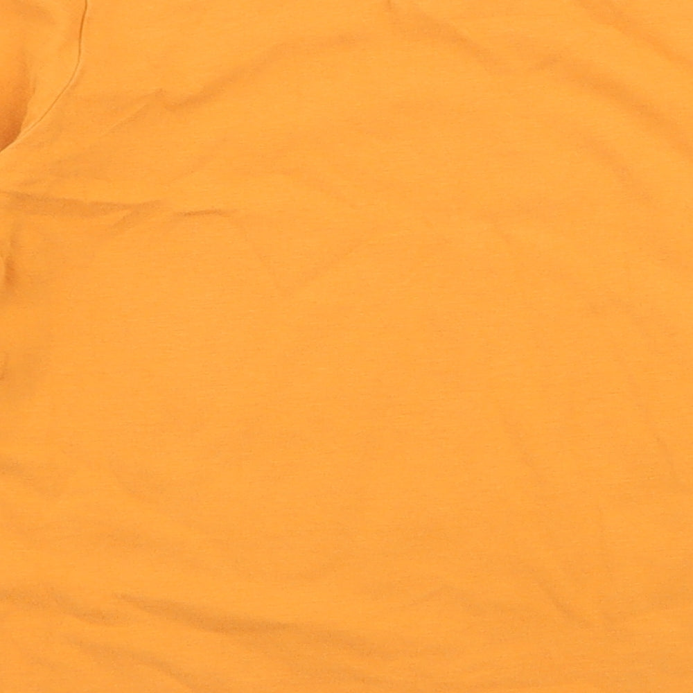 Catimini Boys Yellow  100% Cotton Jersey T-Shirt Size 5 Years Round Neck Pullover