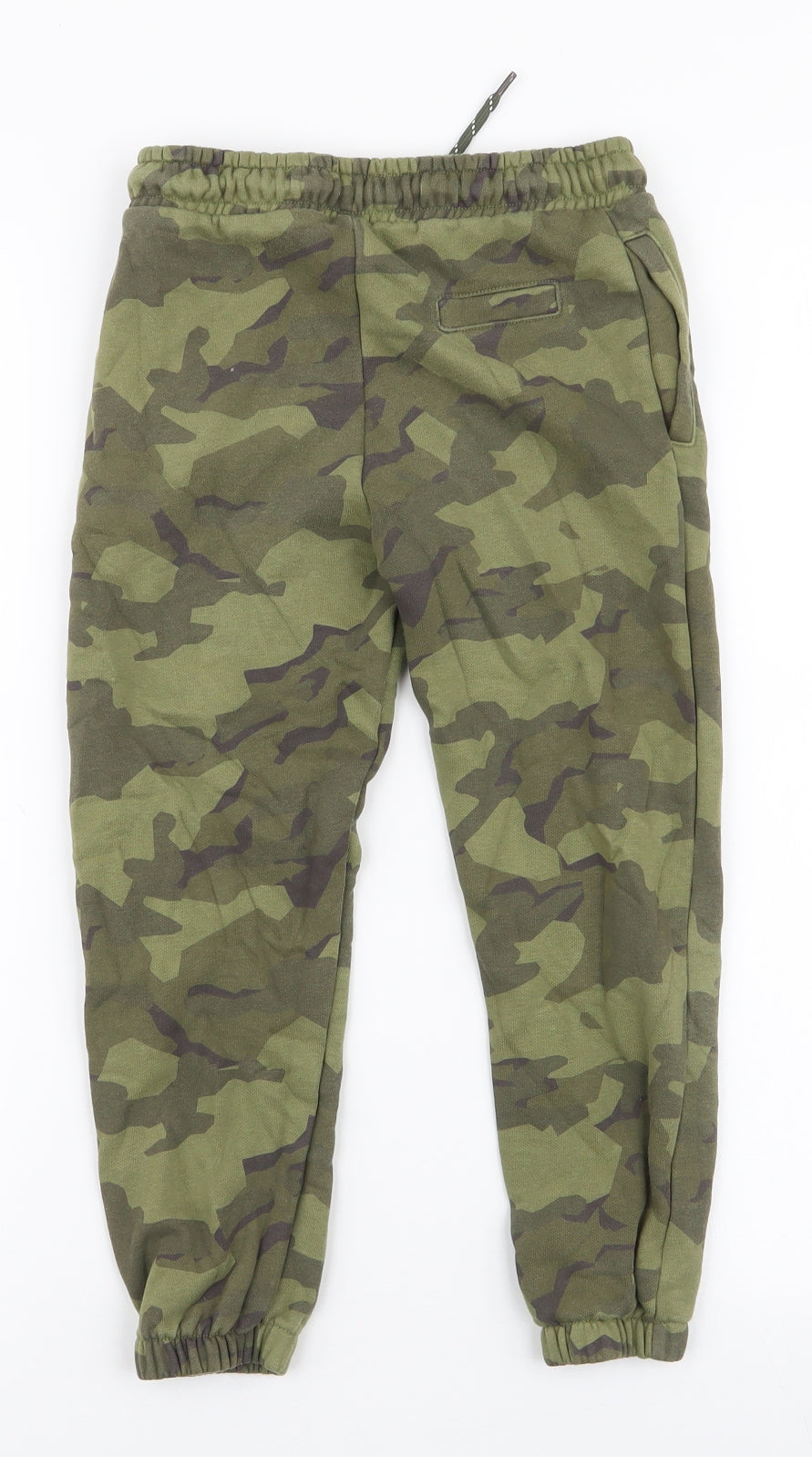 TU Boys Green Camouflage Cotton Jogger Trousers Size 6 Years  Regular Drawstring