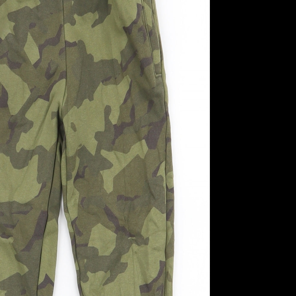 TU Boys Green Camouflage Cotton Jogger Trousers Size 6 Years  Regular Drawstring