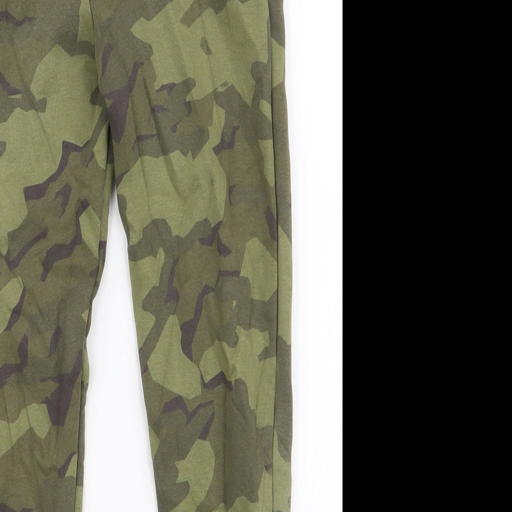 TU Boys Green Camouflage Cotton Jogger Trousers Size 6 Years  Regular Drawstring