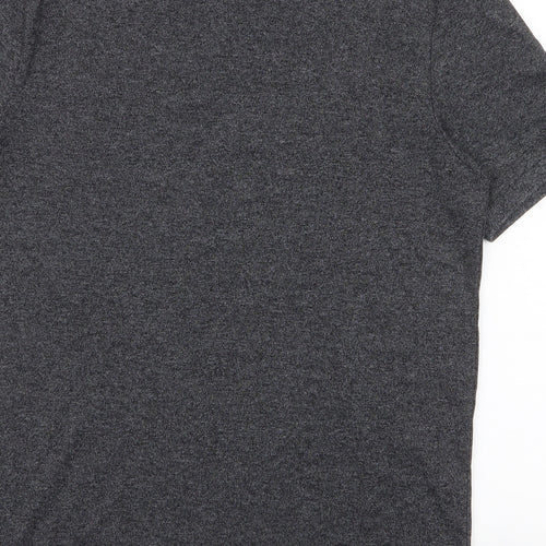 F&F Mens Grey  Cotton  Polo Size S Collared Button