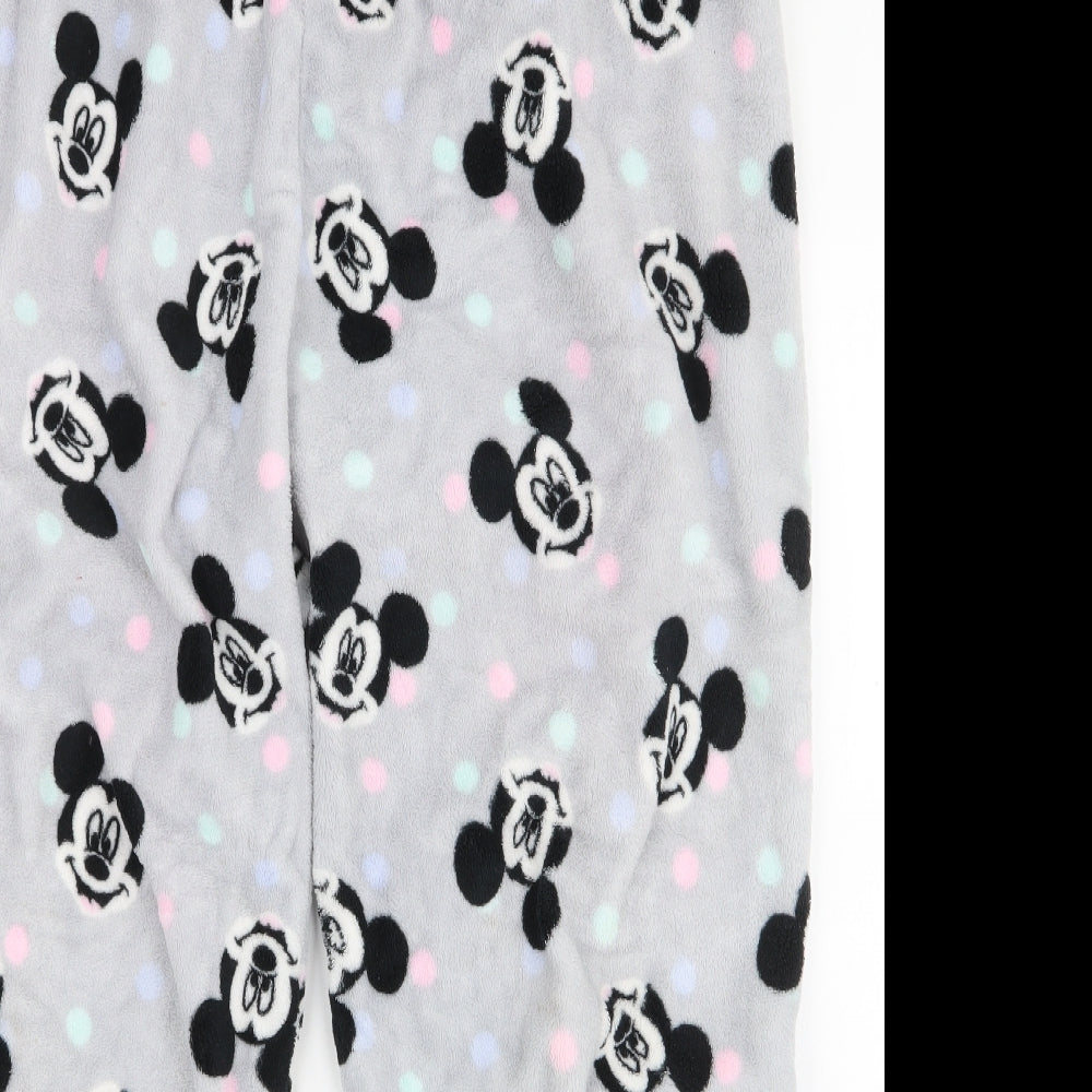 Primark Womens Grey  Polyester Capri Pyjama Pants Size XL  Drawstring - Mickey Mouse Disney