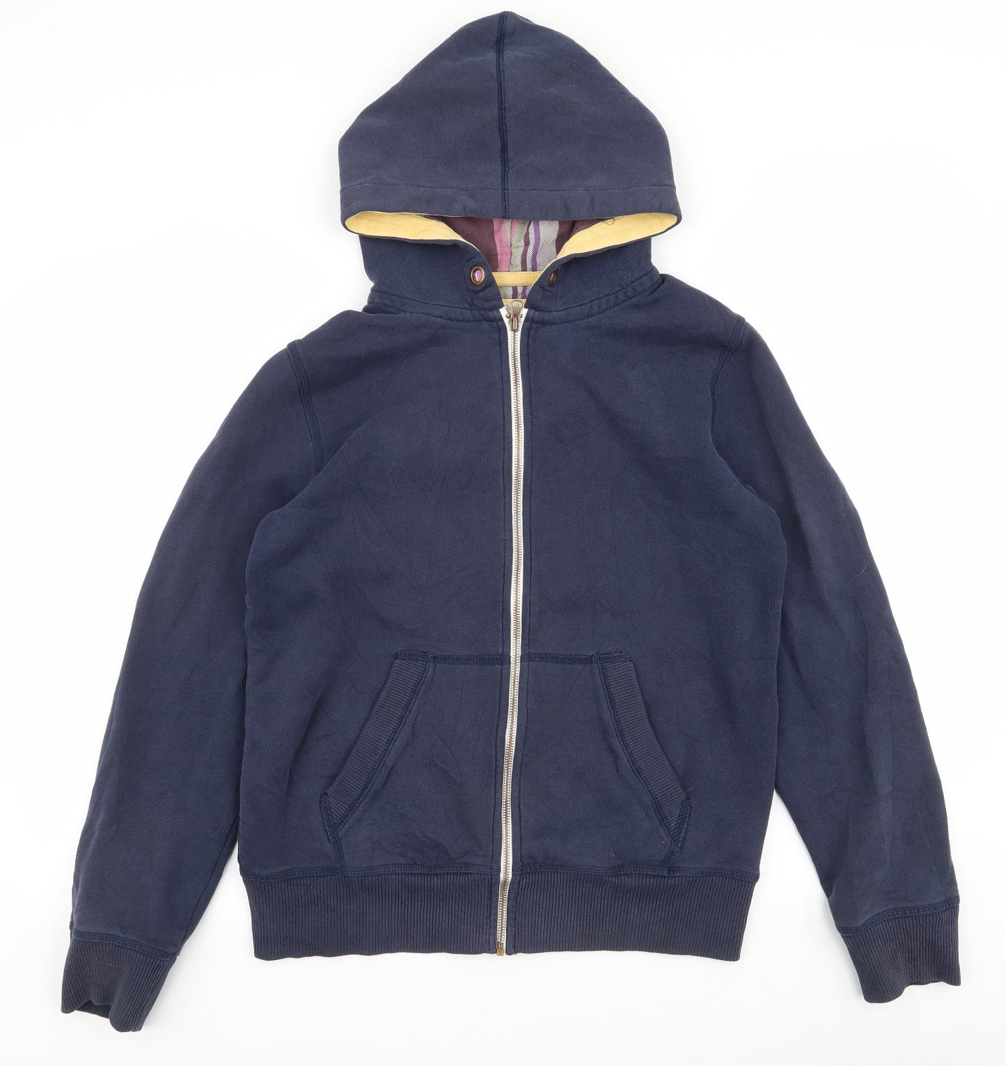 Johnnie B Mens Blue  Cotton Full Zip Hoodie Size L