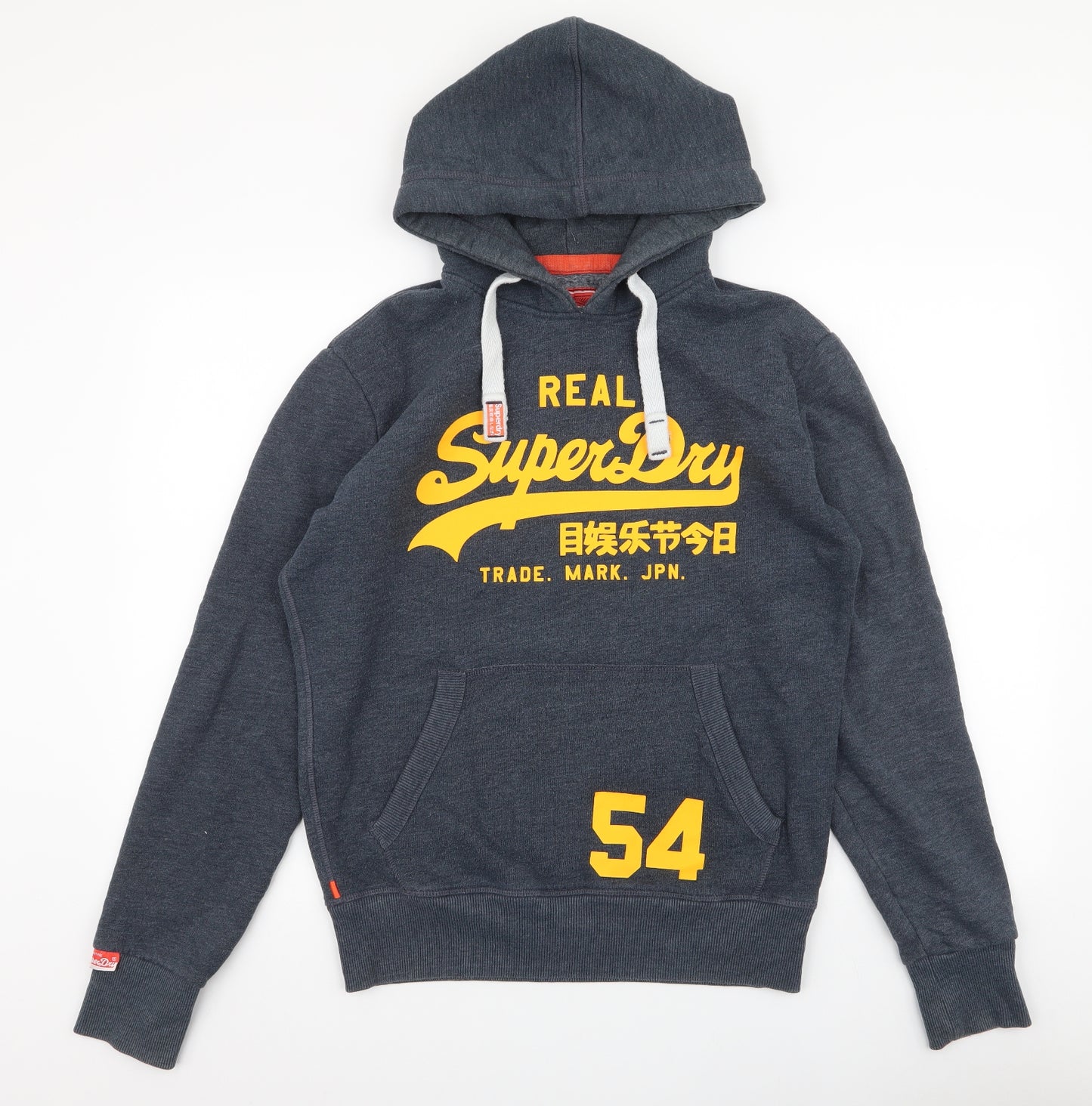 Superdry Mens Grey  Cotton Pullover Hoodie Size S