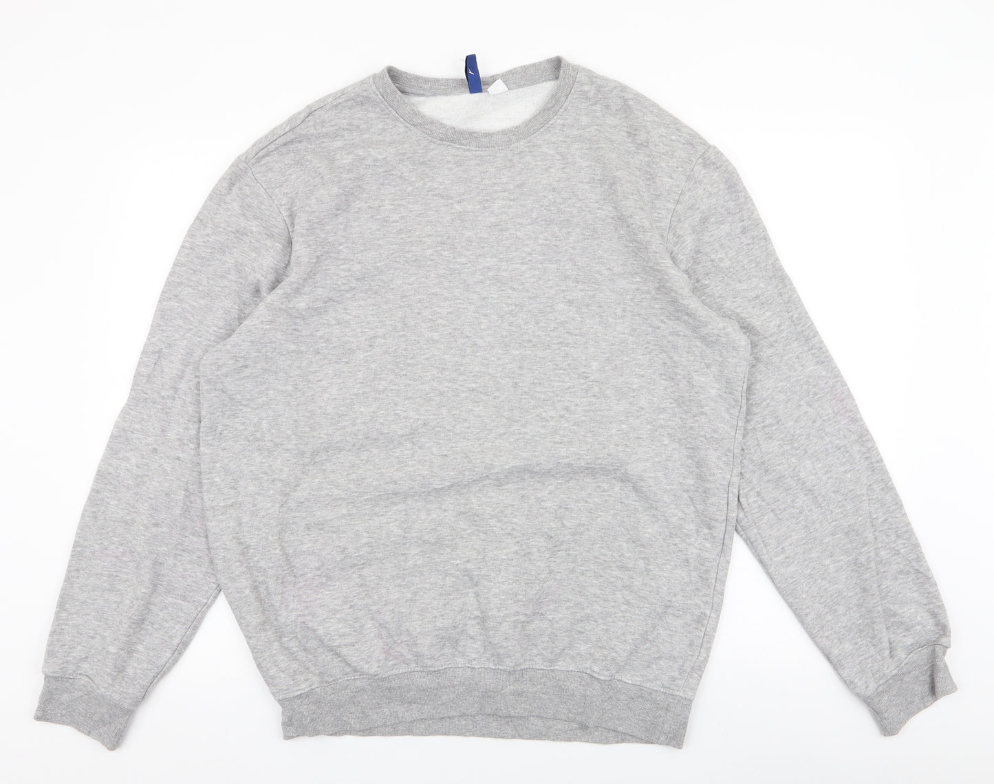 Divided by H&M Mens Grey  Cotton Pullover Sweatshirt Size M