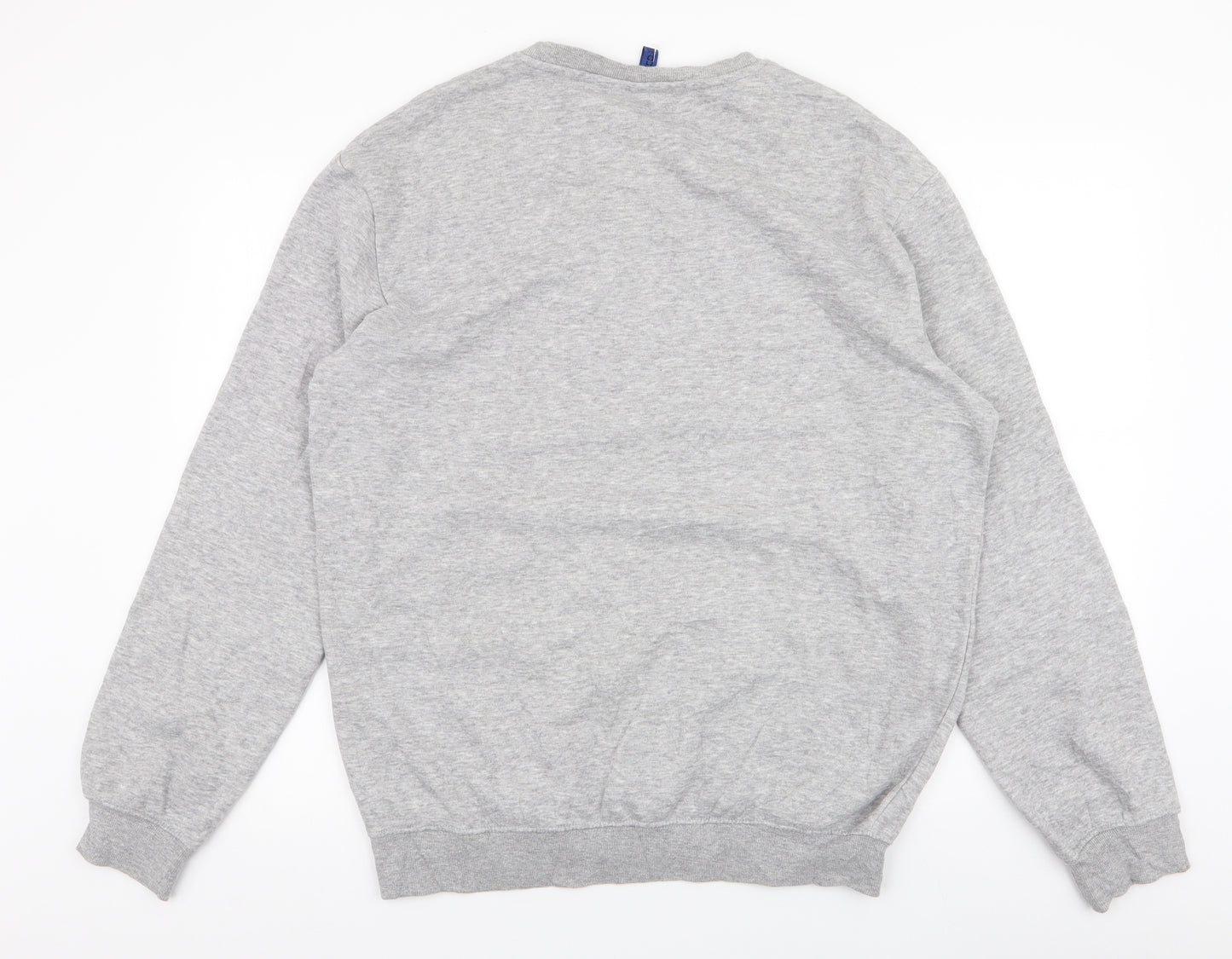 Divided by H&M Mens Grey  Cotton Pullover Sweatshirt Size M