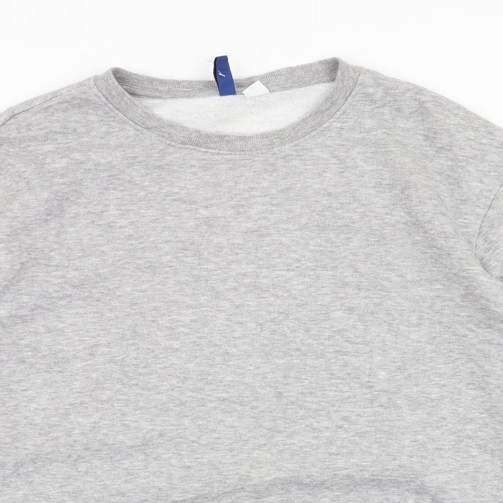 Divided by H&M Mens Grey  Cotton Pullover Sweatshirt Size M