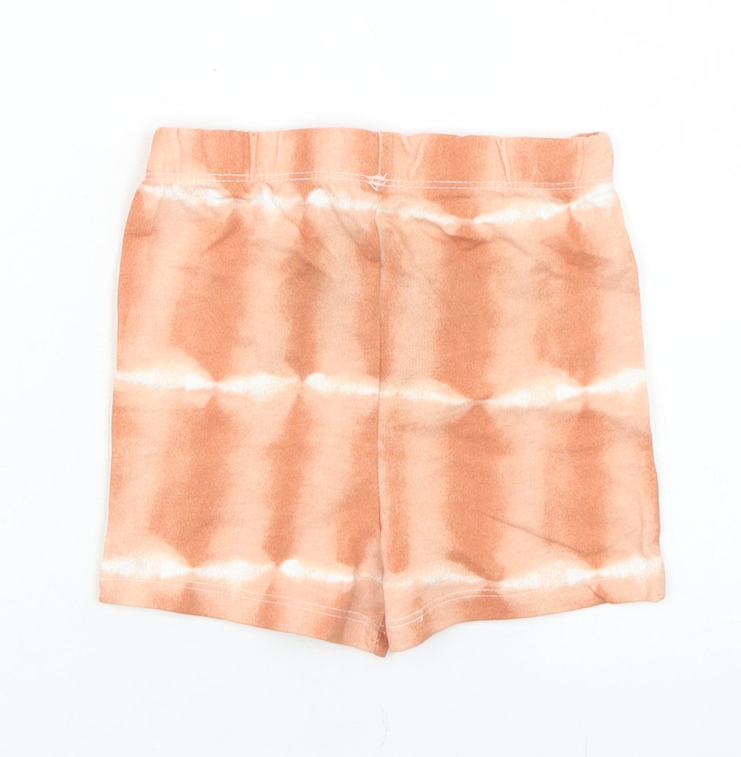Primark Girls Orange Tie Dye Cotton Cropped Leggings Size 12-18 Months
