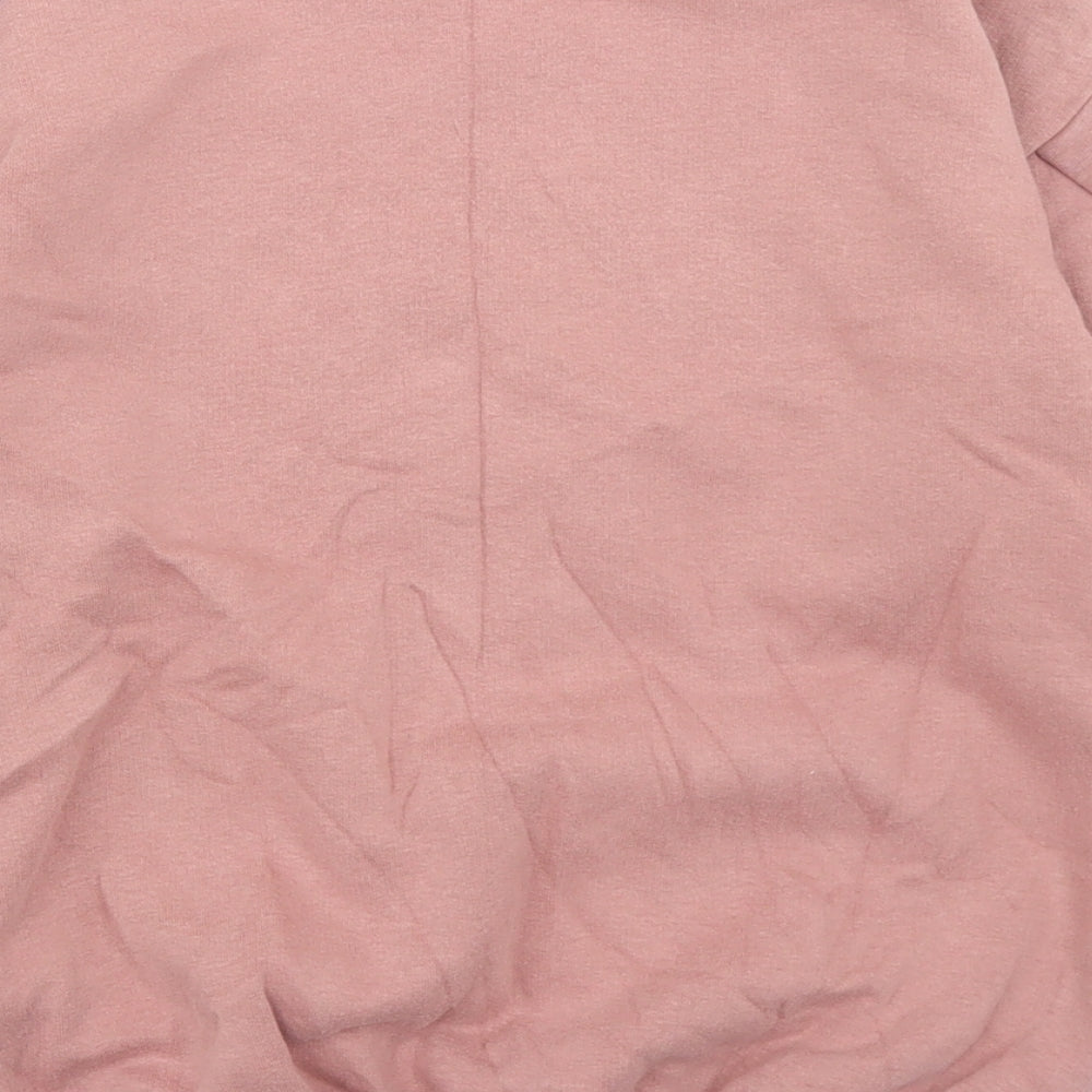 NEXT Girls Pink  Cotton Pullover Sweatshirt Size 9 Years   - Love