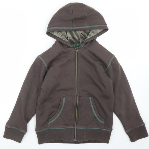 Marks and Spencer Boys Brown   Jacket  Size 9-10 Years  Zip - Fleece Lined