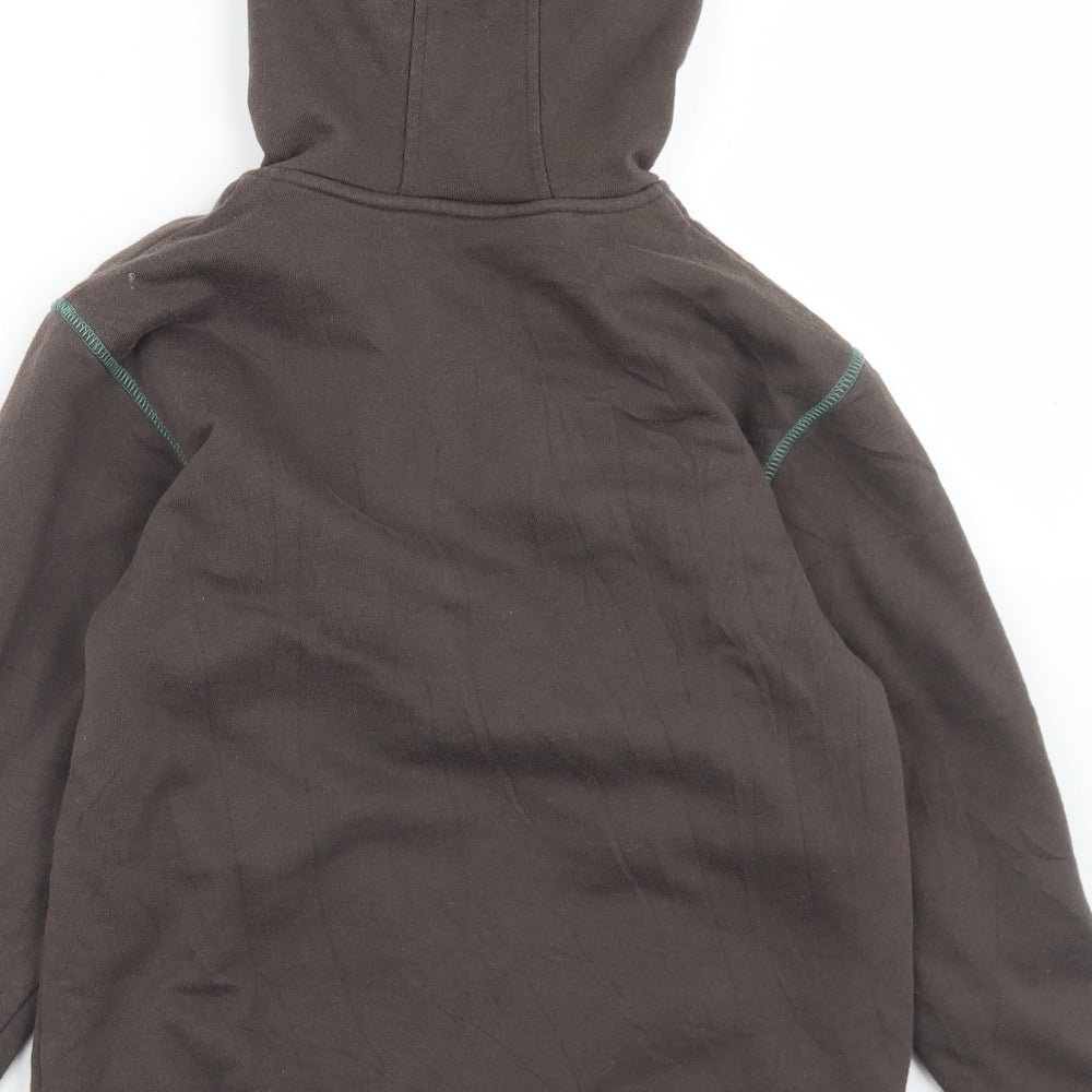 Marks and Spencer Boys Brown   Jacket  Size 9-10 Years  Zip - Fleece Lined