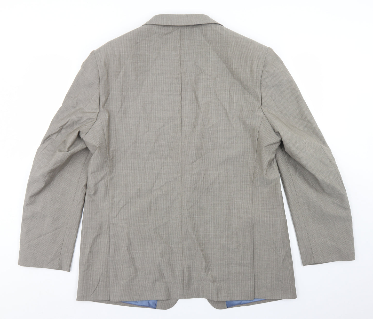 Marks and Spencer Mens Beige  Wool Jacket Blazer Size 44   - Lightweight