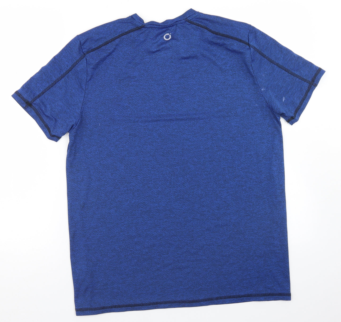 Dunnes Stores Mens Blue  Polyester Basic T-Shirt Size M Crew Neck